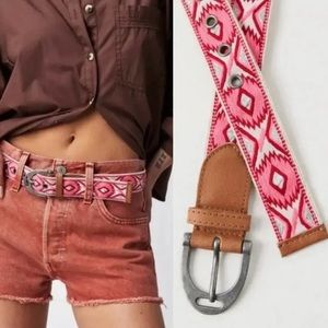 Free People Moving To Mars Printed Belt